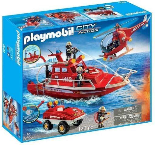 Playmobil City Action PM9503 - Vechicule de Pompieri cu Motor