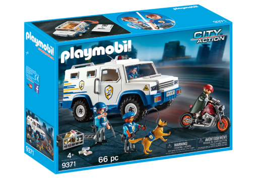 Playmobil City Action 9371 - Masina de Politie Blindata (PM9371)